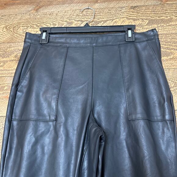 Blank NYC The Bond Skinny Pants Black Vegan Leather Mid-Rise Size 30 - Picture 6 of 9